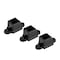 Nuvo Iron Legacy Collection Wall Bracket for Fence Panels, Powder Coated Black, 3PK BSI09RTXB - alternate 1